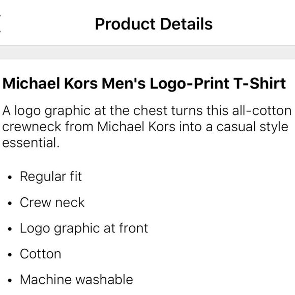 Men’s Michael Kors Logo T-shirt - Picture 5 of 5